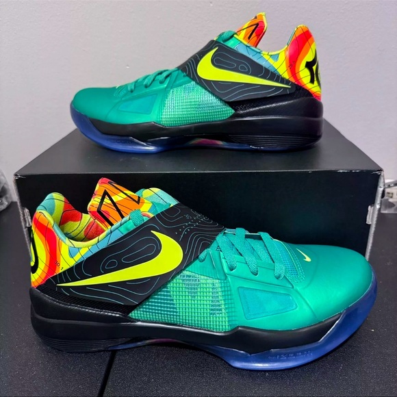 ☀️☔️🌡️ Nike KD 4 Weatherman SZ 8.5M / 10W 🌡️☔️☀️